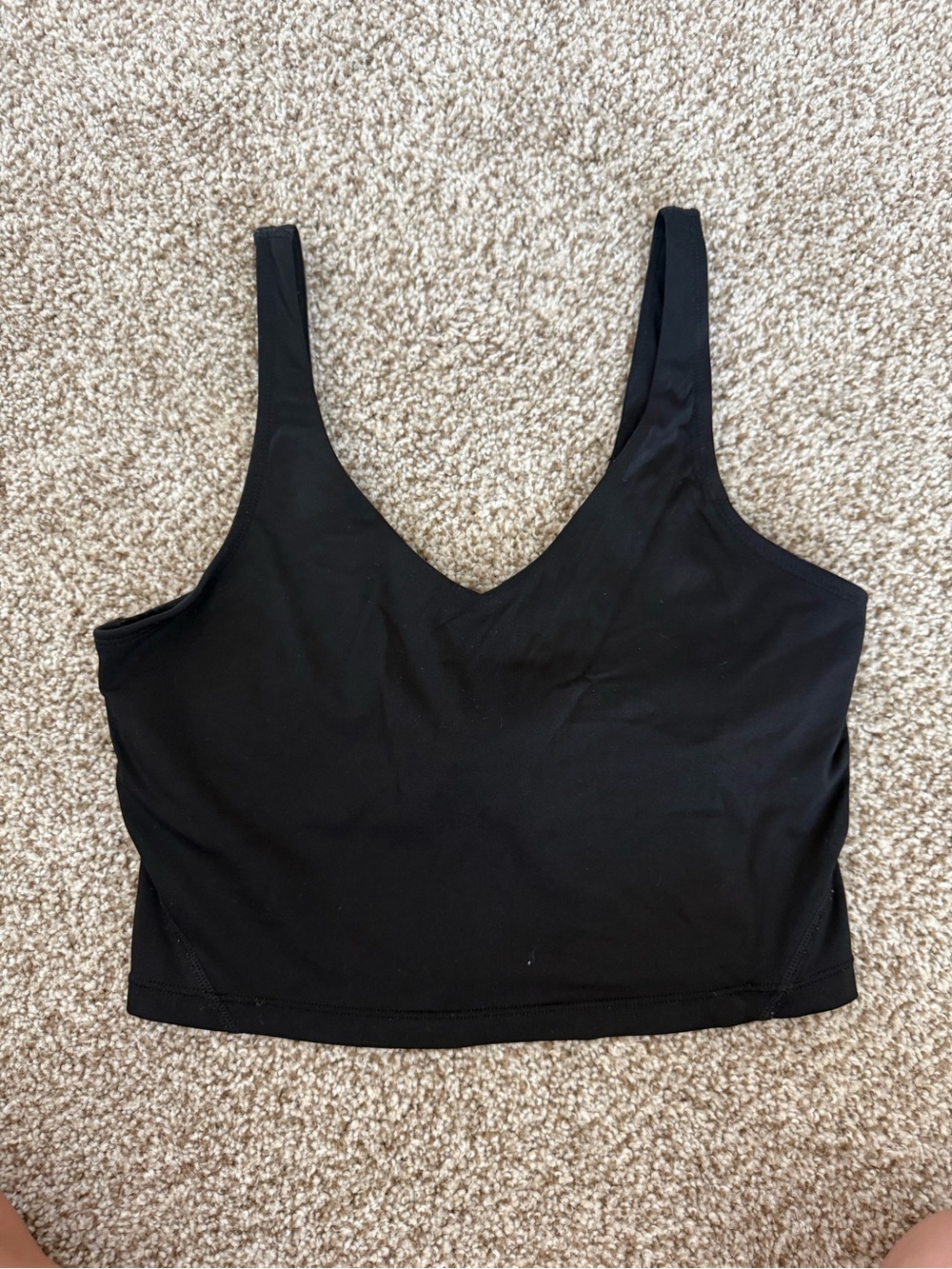 Black workout top